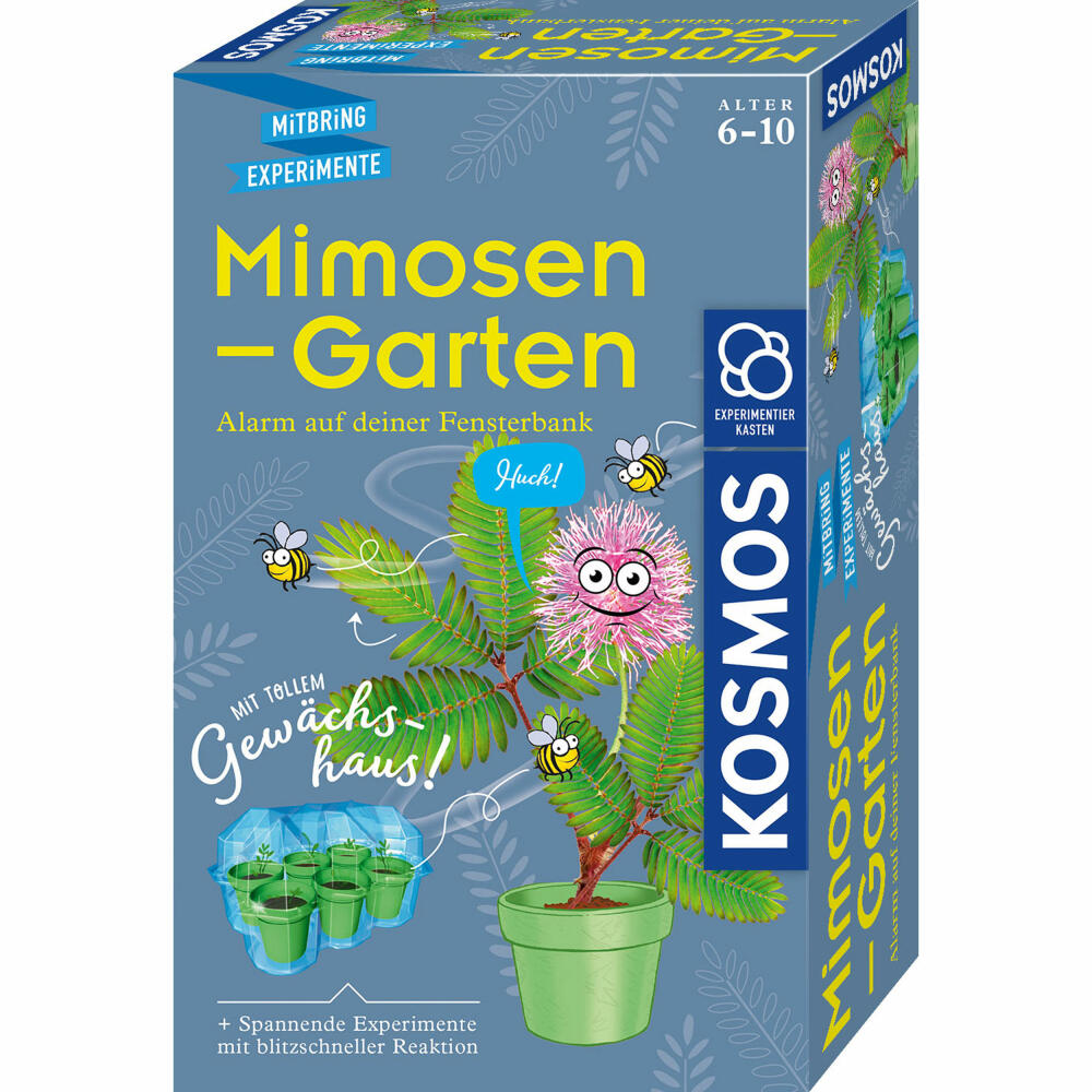 KOSMOS Mitbring-Experimente Mimosen-Garten, Experimentierkasten, Experimentier Kasten, Gewächshaus, ab 7 Jahren, 657802