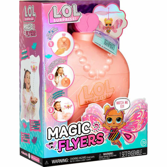 LOL Surprise Magic Flyers Flutter Star Pink Wings, Flying Doll, Hand-Controlled, Toy, 593546EUC