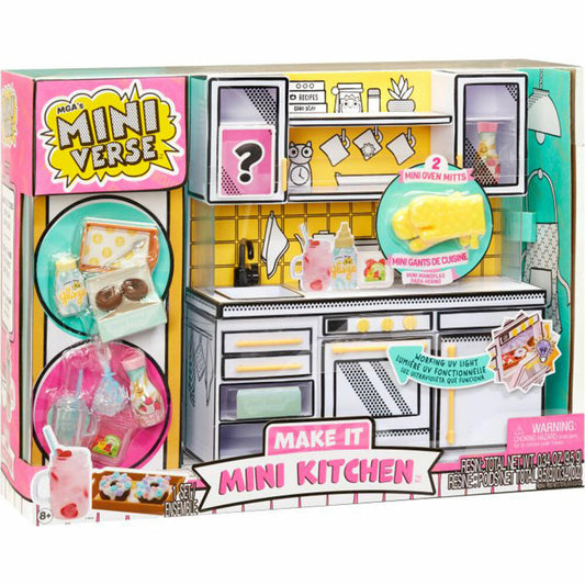 MGAs Miniverse Make It Mini Kitchen, Kitchen Playset, Mini Kitchen, DIY, Toy, 591832EUC