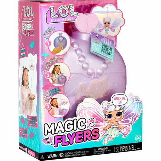 LOL Surprise Magic Flyers Sweetie Fly Lilac Wings, Flying Doll, Hand-Controlled, Toy, 593621EUC