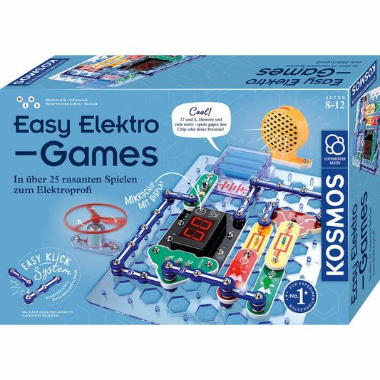 KOSMOS Easy Elektro Games, Experiment Kit, Experiments, Circuit, Electric, Children, 620998