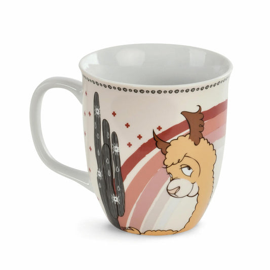 NICI Alpaca & Friends Tasse Al & Chic Paka, Kaffeetasse, Teetasse, Becher, Porzellan, 360 ml, 48611