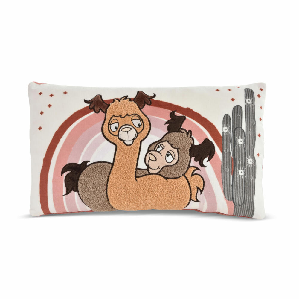 NICI Green Alpaca &amp; Friends Al &amp; Chic Paka Pillow, Pillow, Cuddly Pillow, Decorative Pillow, 43 x 25 cm, 48610