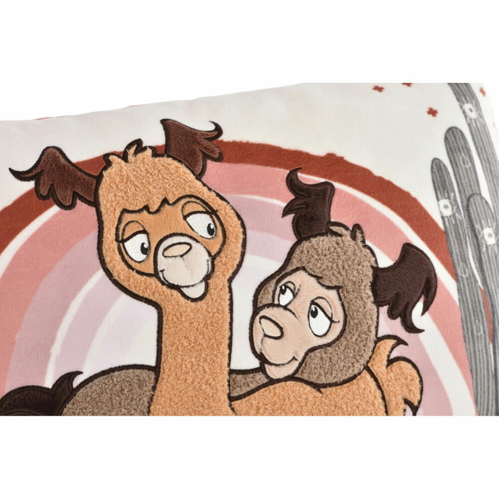 NICI Green Alpaca &amp; Friends Al &amp; Chic Paka Pillow, Pillow, Cuddly Pillow, Decorative Pillow, 43 x 25 cm, 48610