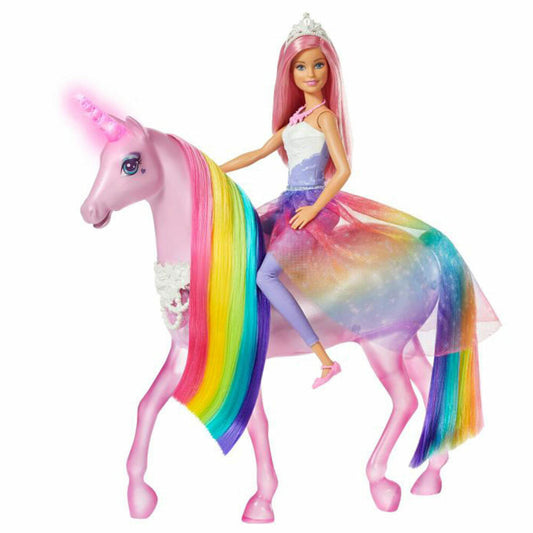 Mattel FXT26 Barbie Dreamtopia Magisches Zauberlicht Einhorn