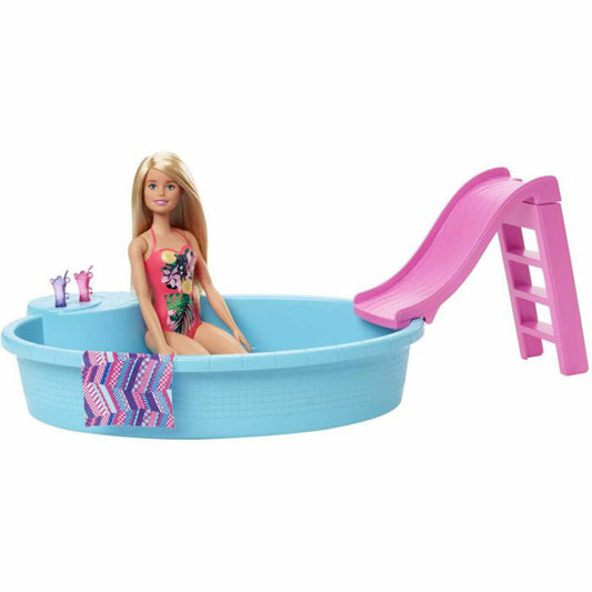Mattel GHL91 Barbie Pool und Puppe (blond)