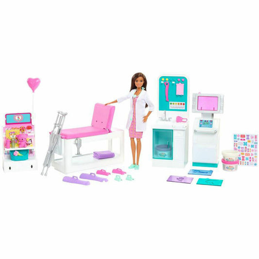 Mattel GTN61 Barbie Gute Besserung Krankenstation Spielset mit Puppe