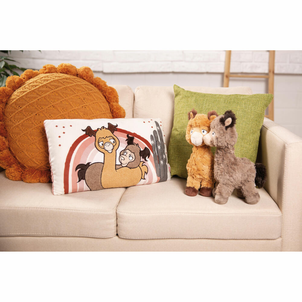 NICI Green Alpaca &amp; Friends Al &amp; Chic Paka Pillow, Pillow, Cuddly Pillow, Decorative Pillow, 43 x 25 cm, 48610