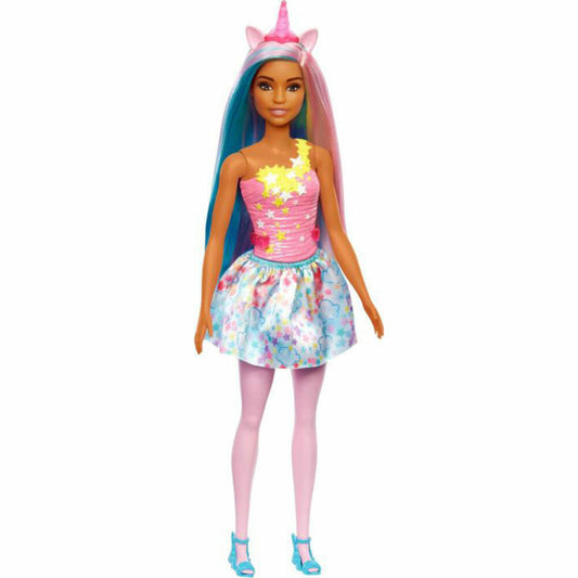 Mattel HGR21 Barbie Dreamtopia Einhorn-Puppe im Regenbogen-Look. Spielzeug für Kinder ab 3 Jahre
