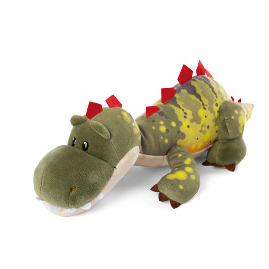 NICI Green Dinos Dino Fossily Liegend, Kuscheltier, Plüschtier, Stofftier, 45 cm, 48817