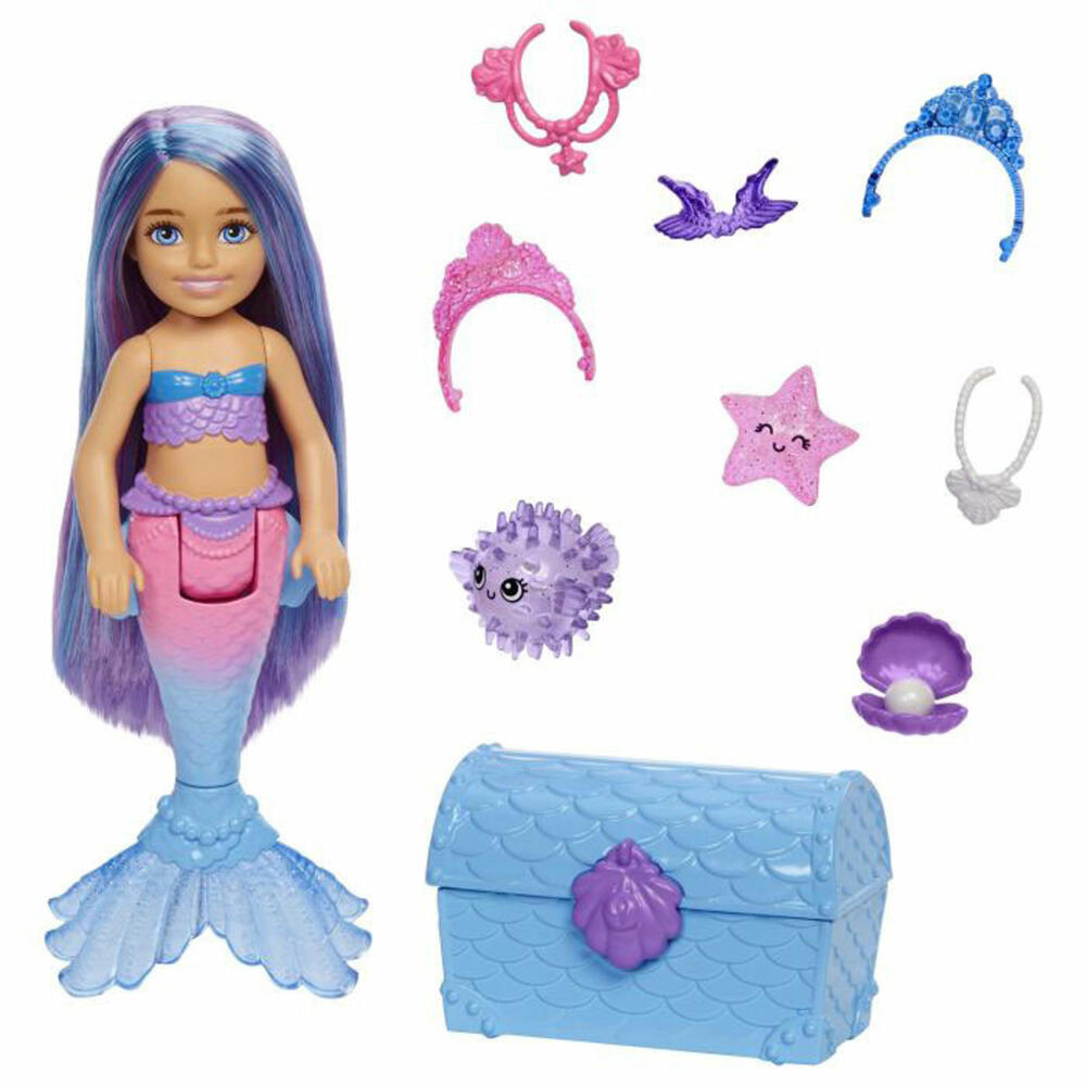 Mattel HHG57 Barbie Mermaid Power - Chelsea Meerjungfrau
