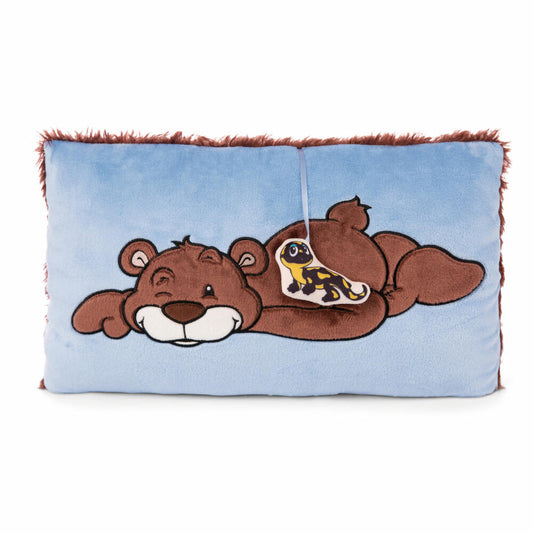 NICI Green Classic Bär Bär Malo Kissen, Kopfkissen, Kuschelkissen, Dekokissen, 43 x 25 cm, 48788