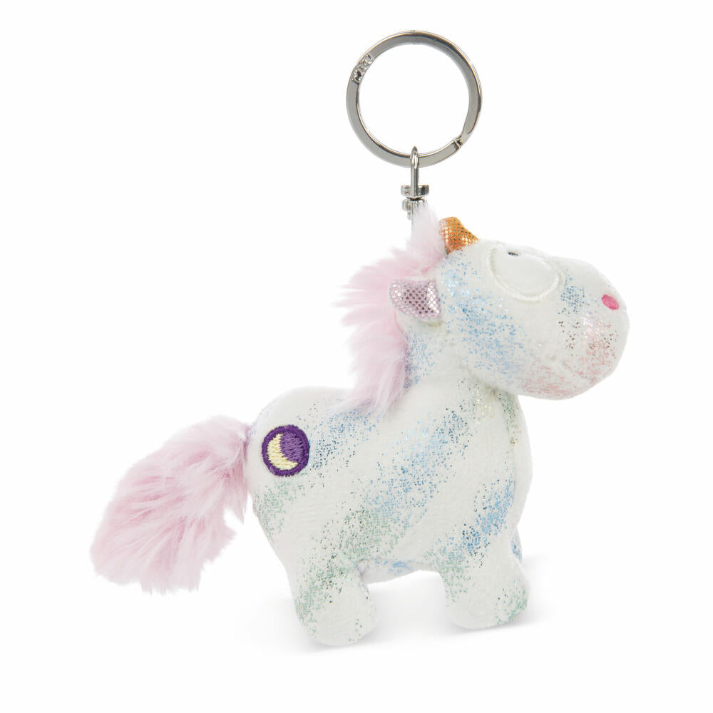 NICI Green Theodor & Friends Einhorn Moon Keeper Schlüsselanhänger, Schlüssel Anhänger, Glücksbringer, 10 cm, 48620