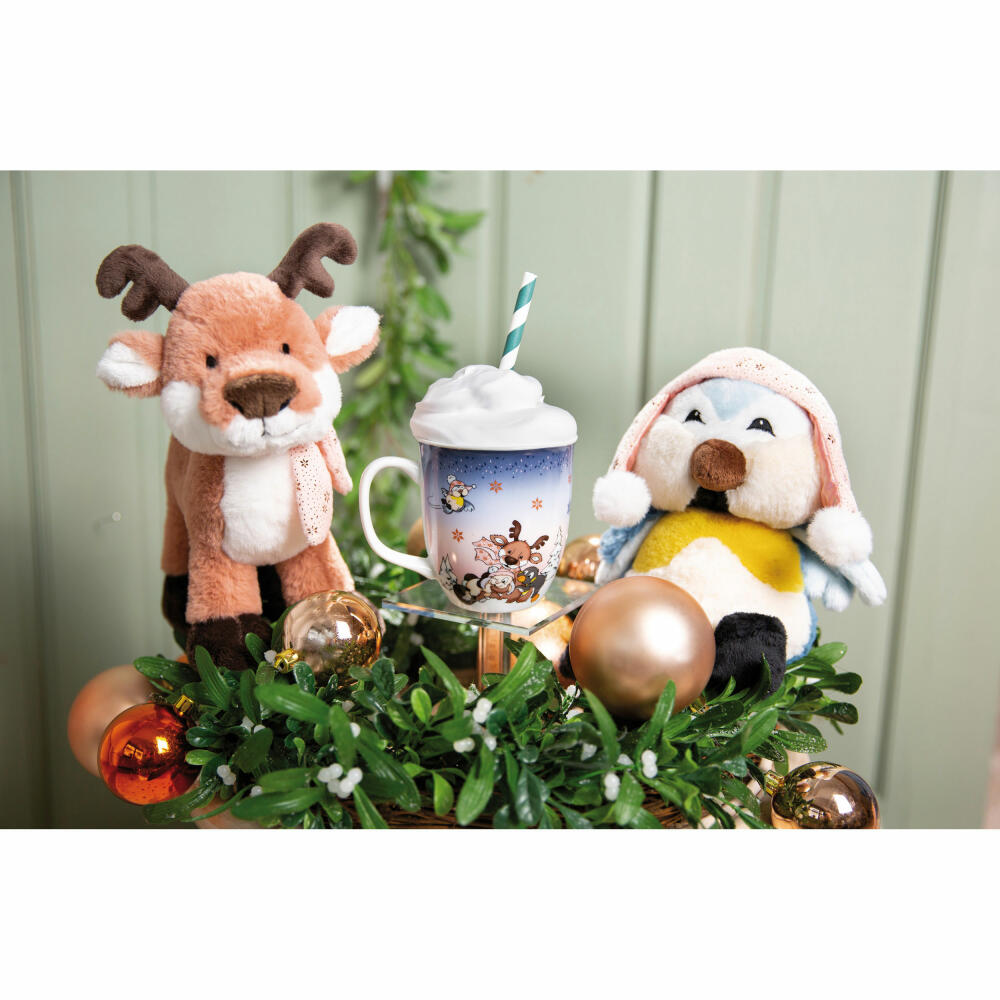 NICI Green Winter Friends Bird Andoli Dangling, Cuddly Toy, Plush Toy, Stuffed Toy, 22 cm, 48311