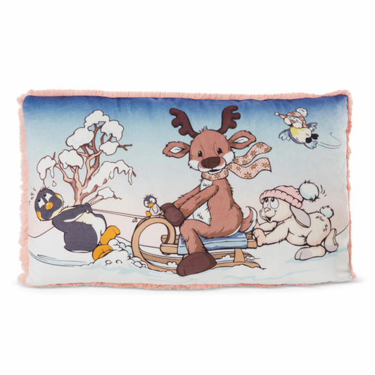 NICI Winter Friends Kissen Winter Friends 2022 Rechteckig, Kopfkissen, Kuschelkissen, Dekokissen, 43 x 25 cm , 48333