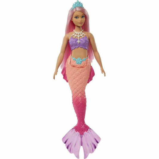Mattel HGR09 Barbie Dreamtopia Meerjungfrau-Puppe (kurvig, rosafarbenes Haar), Spielzeug ab 3 Ja
