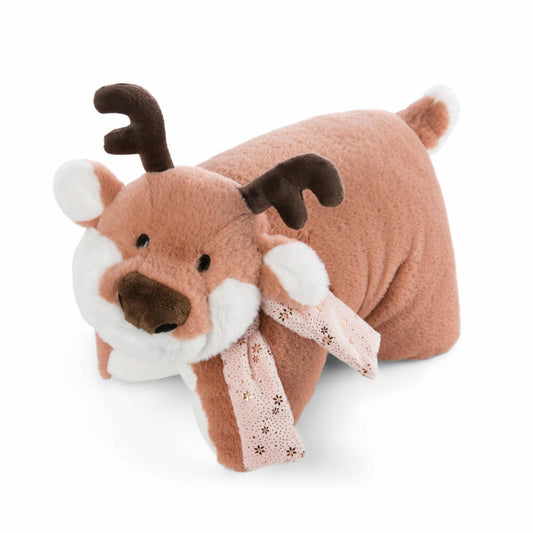 NICI Green Winter Friends Kuscheltierkissen Rentier Jonte, Kuschelkissen, Kopfkissen, Kissen, 40 x 30 cm, 48334