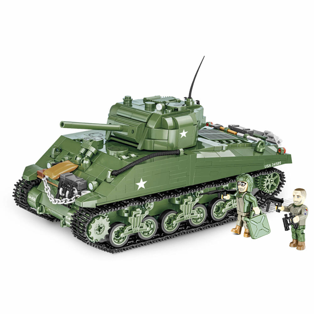 COBI interlocking brick set M4A3 Sherman, World War 2 Historical Collection, tank, toy figures, interlocking bricks, plastic, 838 pieces, 2570