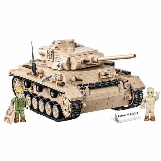 COBI Klemmbausteinset Panzer III Ausf. J, World War 2 Historical Collection, Panzer, Spielfiguren, Klemmbausteine, Kunststoff, 780 Teile, 2562