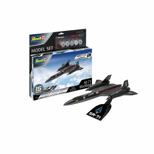Revell Steck-Modellbausatz Set Lockheed SR-71 Blackbird easy-click-system, 16 Teile, 63652