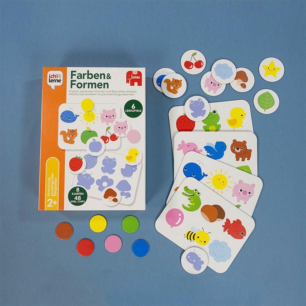 Jumbo Games I learn colors &amp; shapes, educational game, children's game, laying game, children's game, 19580