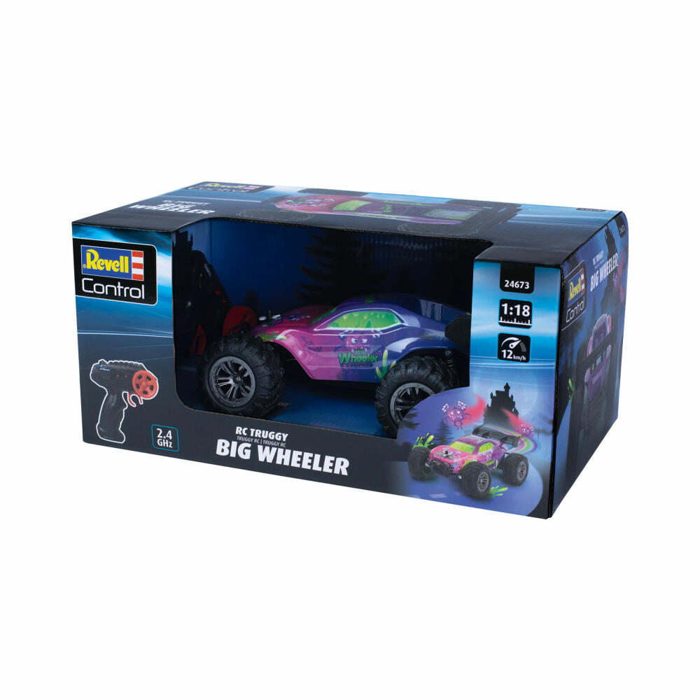 Revell Control Fernlenk-Fahrzeug RC Truggy Big Wheeler, 2.4 GHz Steuerung, 24673