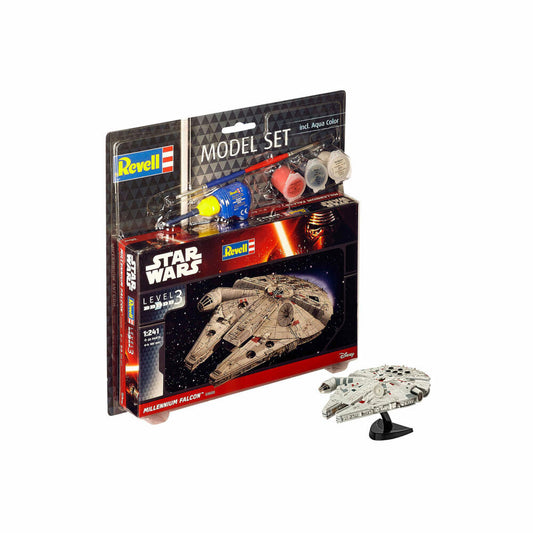 Revell Model Set Millennium Falcon, Star Wars, Modellbausatz, Modell Bausatz, 20 Teile, ab 10 Jahre, 63600