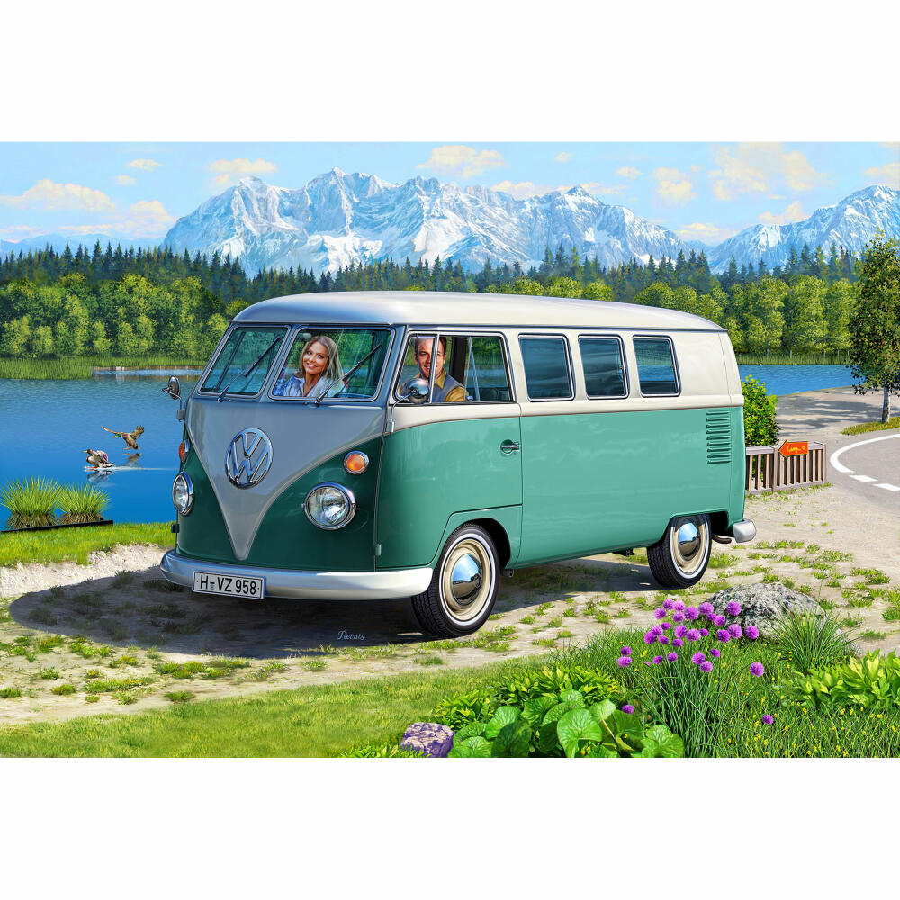 Revell Model Set VW T1 Bus, Bulli, Modellbausatz, Modell Bausatz, 146 Teile, ab 13 Jahre, 67675