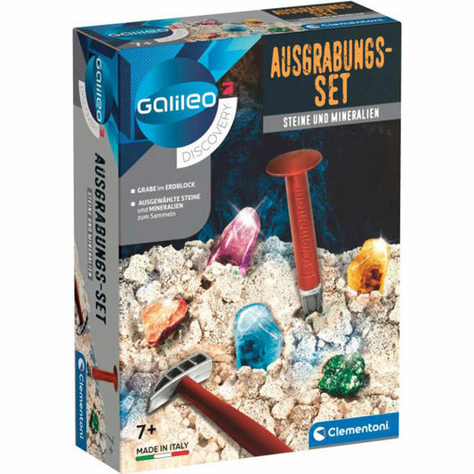 Clementoni Galileo Excavation Set - Stones and Minerals