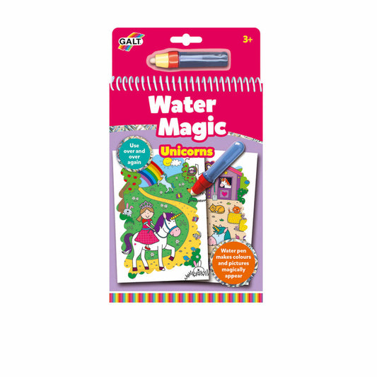 Jumbo Spiele GALT Water Magic Einhörner, Malbuch, Malen mit Wasser, Wasserstift, ab 3 Jahre, 1005152