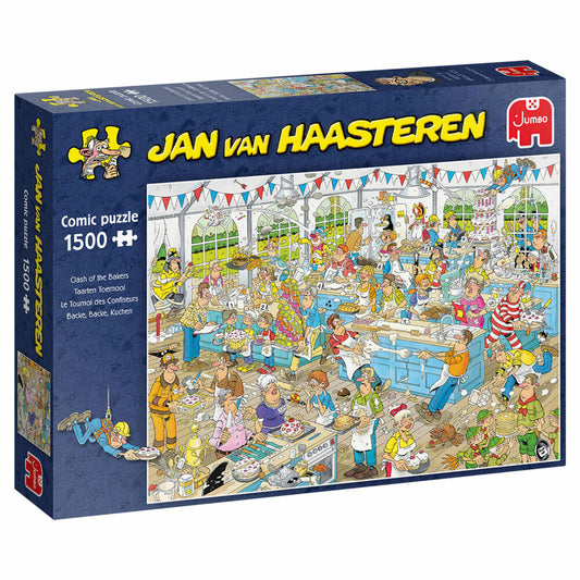Jumbo Spiele Jan van Haasteren - Backe, backe Kuchen, Puzzle, Erwachsenenpuzzle, Puzzlespiel, 1500 Teile, 19077