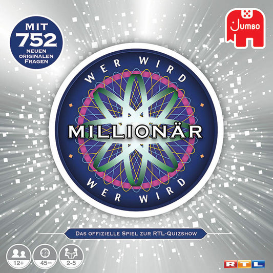 Jumbo Spiele Wer wird Millionär?, Wissensspiel, Quizspiel, Quiz Spiel, Gesellschaftsspiel, Ratespiel, 19736