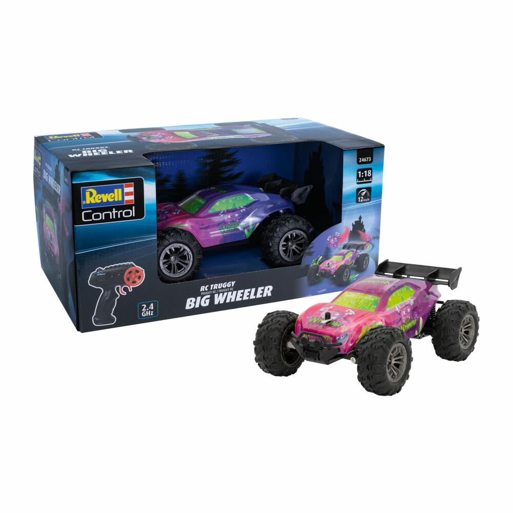 Revell Control Fernlenk-Fahrzeug RC Truggy Big Wheeler, 2.4 GHz Steuerung, 24673