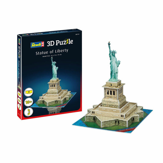 Revell 3D Puzzle Freiheitsstatue, Sehenswürdigkeit, 3D-Steckpuzzle, 31 Teile, 00114