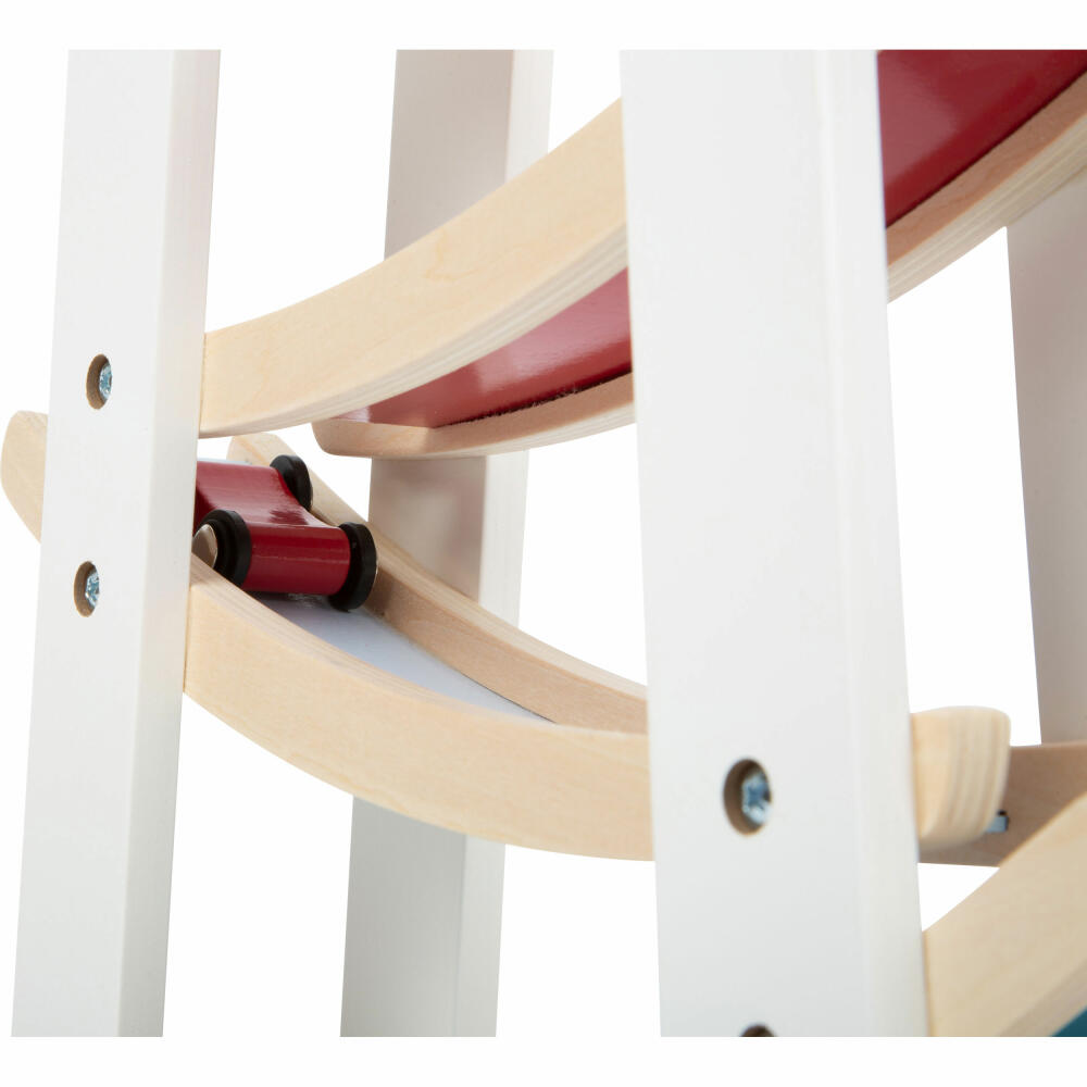 Legler Classic Race Track, Car Racing Track for Toy Cars, Marble Run, Wood, 11873