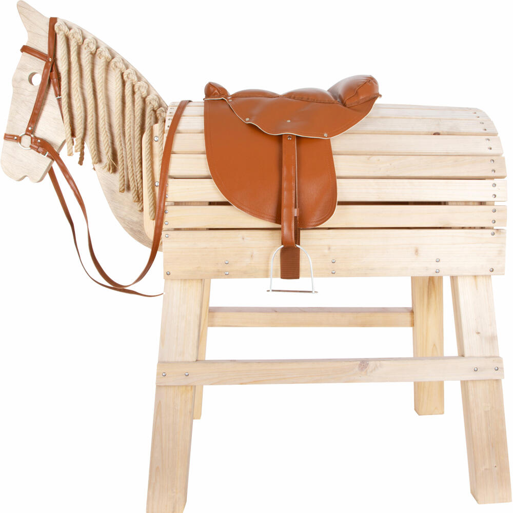 Legler small foot saddle and bridle set, for wooden horse Art. No. 11664, wooden horse accessories, 11906