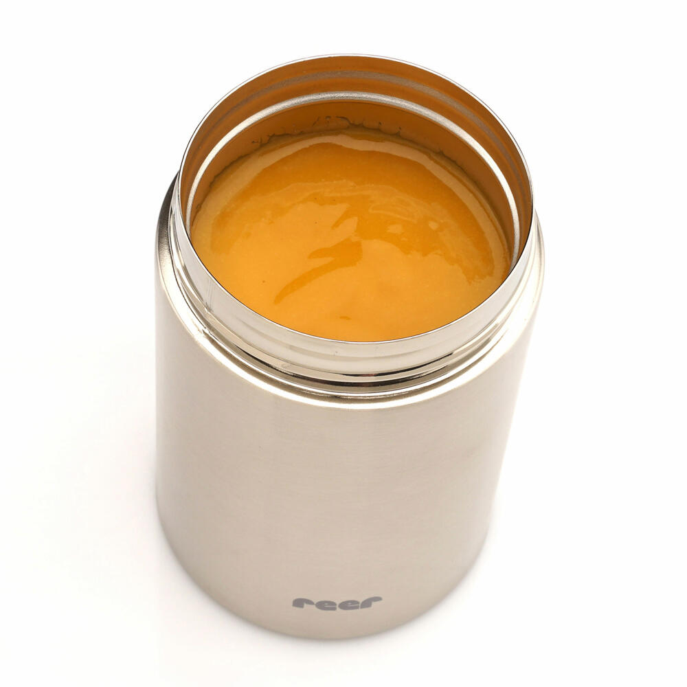 reer Pure stainless steel warming box, thermo box, thermo container, baby food, 300 ml, 90408
