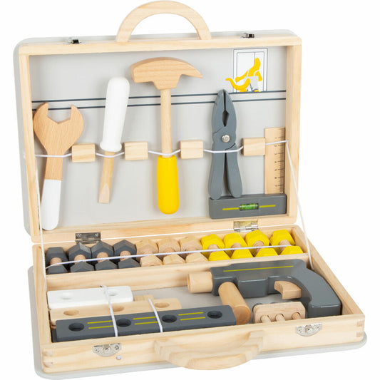 Legler small foot Werkzeugkoffer Miniwob, 44-tlg., Werkzeug Koffer, Werkstatt, Rollenspielzeug, Kinder, 11808