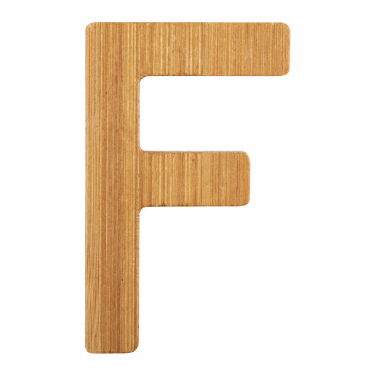 small foot design ABC Buchstaben Bambus F