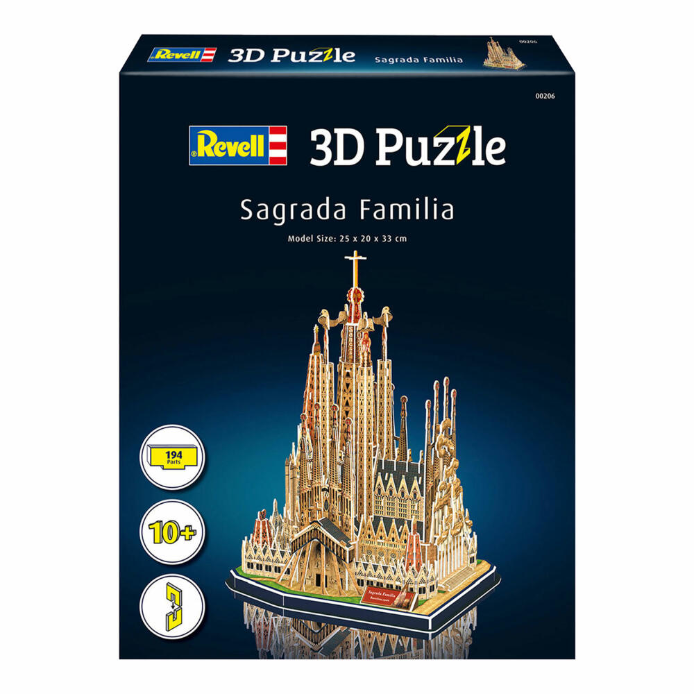 Revell 3D Puzzle Basilika La Sagrada Familia, Spanien, 194 Teile, ab 10 Jahren, 00206
