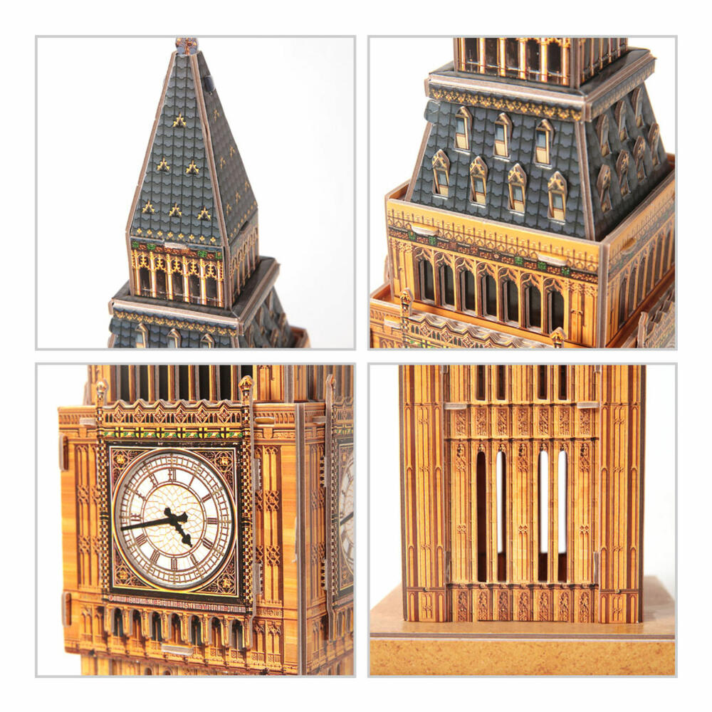 Revell 3D Puzzle Big Ben, Uhrturm von London, Elizabeth Tower, 44 Teile, ab 10 Jahren, 00201
