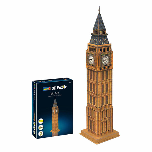 Revell 3D Puzzle Big Ben, Uhrturm von London, Elizabeth Tower, 44 Teile, ab 10 Jahren, 00201