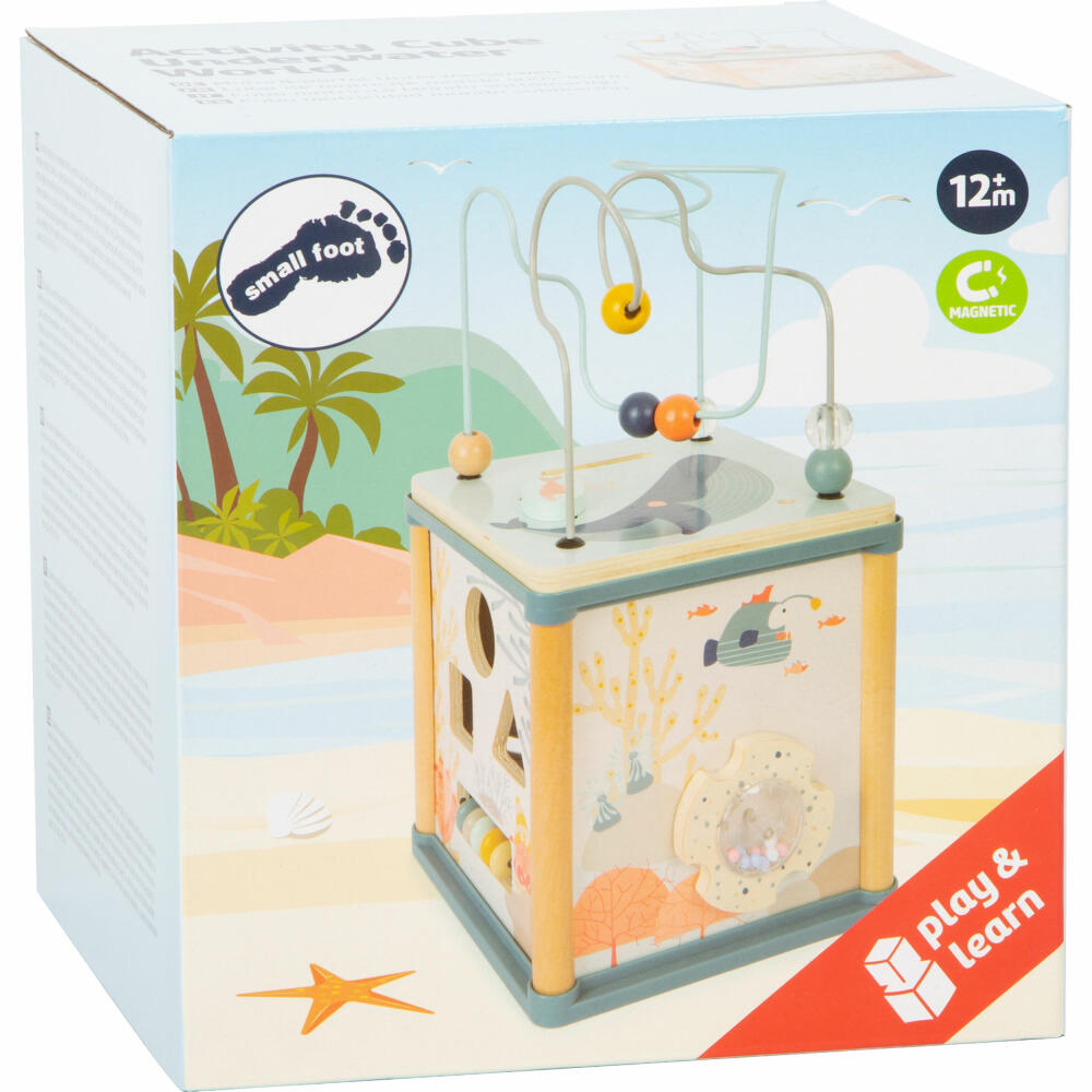 Legler Small Foot Motorikwürfel Unterwasserwelt, Motorikspielzeug, ab 12 Monaten, 11910