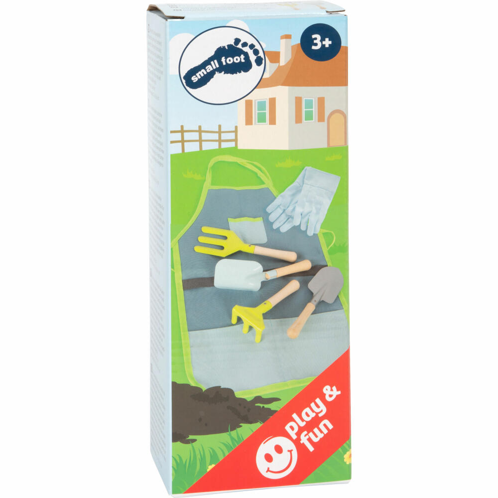 Legler small foot garden apron with garden tools, 6 pcs., garden apron, tools, children, rake, shovel, 11881