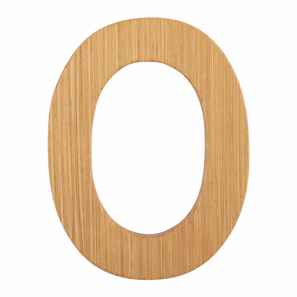 small foot design ABC letters bamboo O