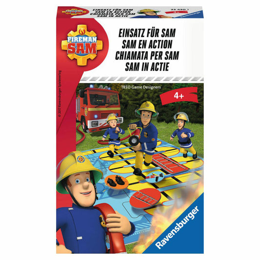 Ravensburger Bring-along Games Fireman Sam Mission For Sam, Race Game, Board Game, Running Game, Children's Game, Children's Game, 23430 1