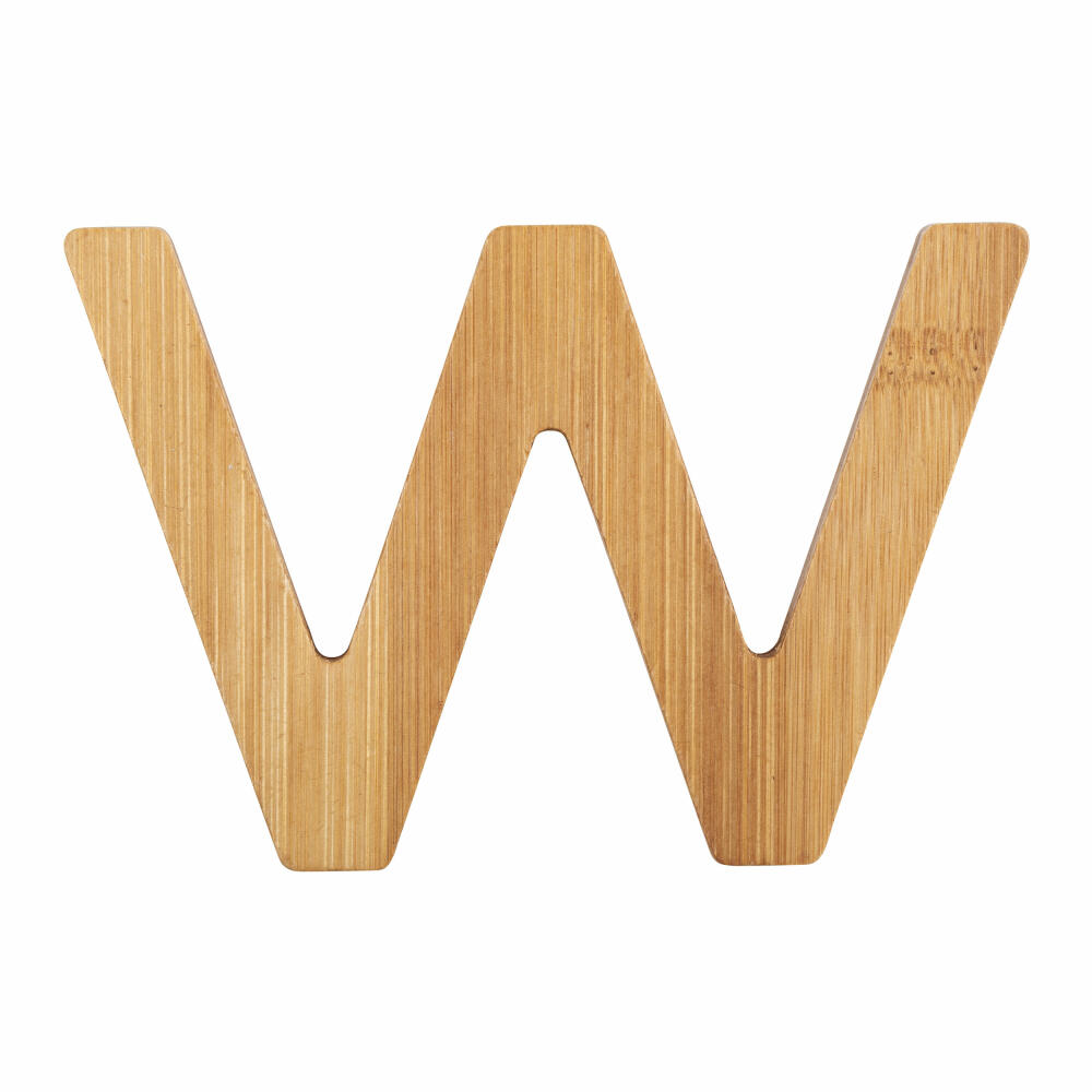 small foot design ABC letters bamboo W