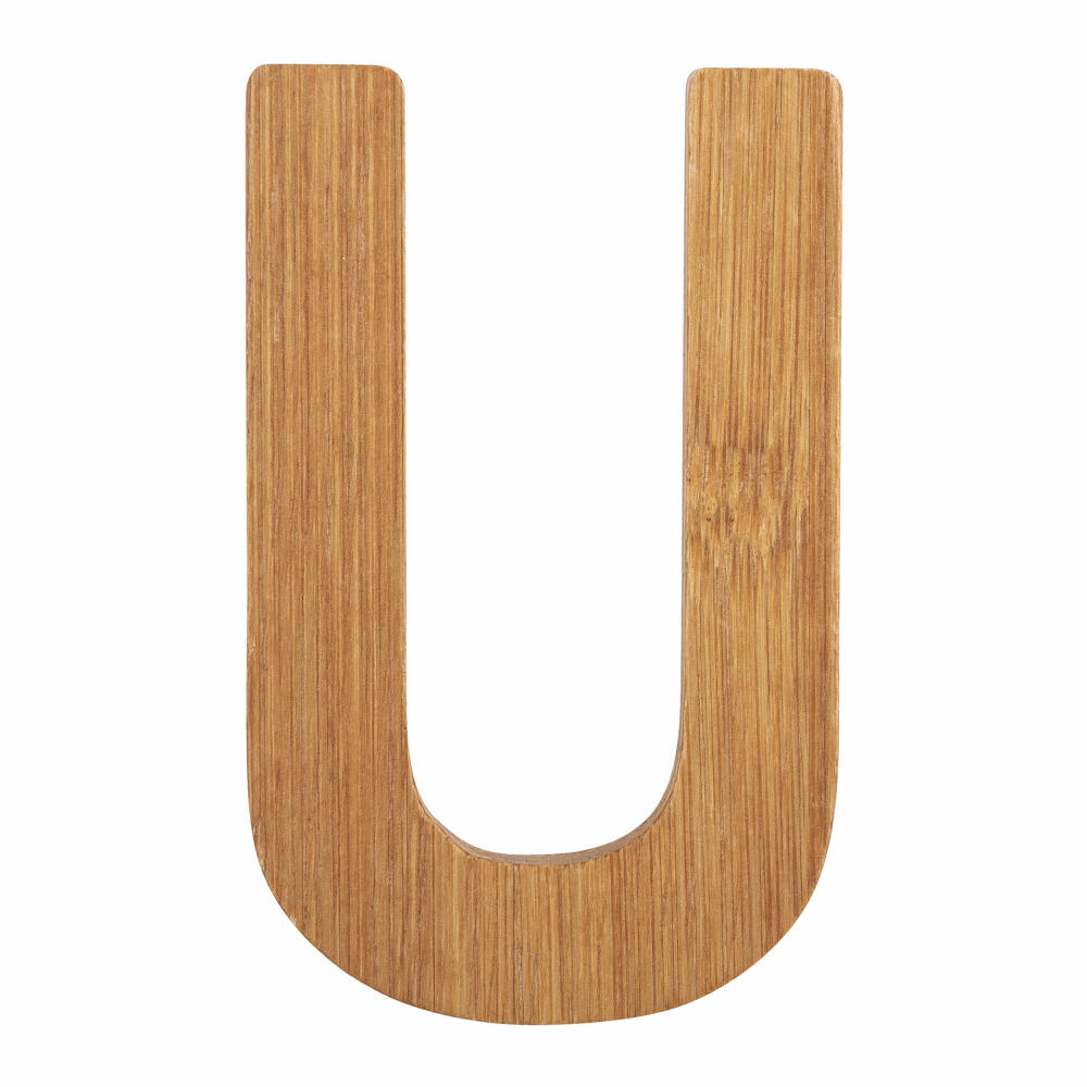 small foot design ABC letters bamboo U