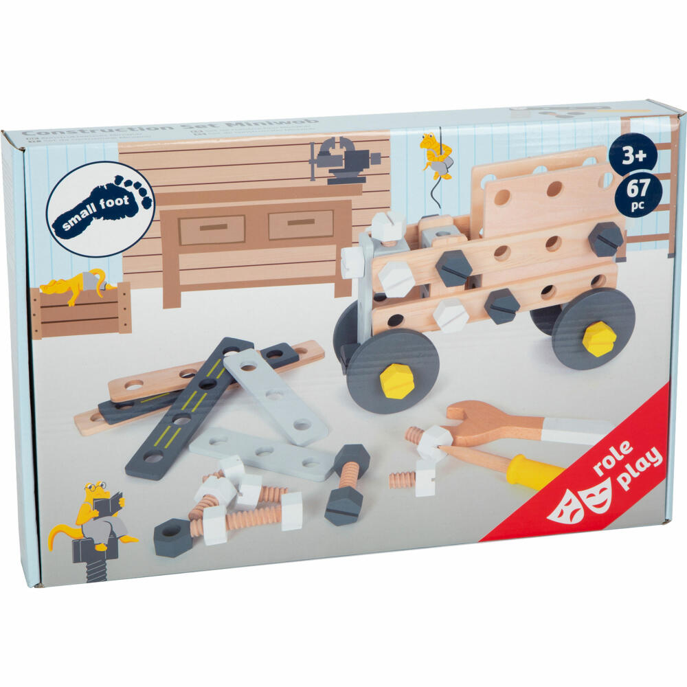 Legler small foot Konstruktionsset Miniwob, Konstruktions Set, Konstruktionsbausatz, Bausatz, Kinder, 11810