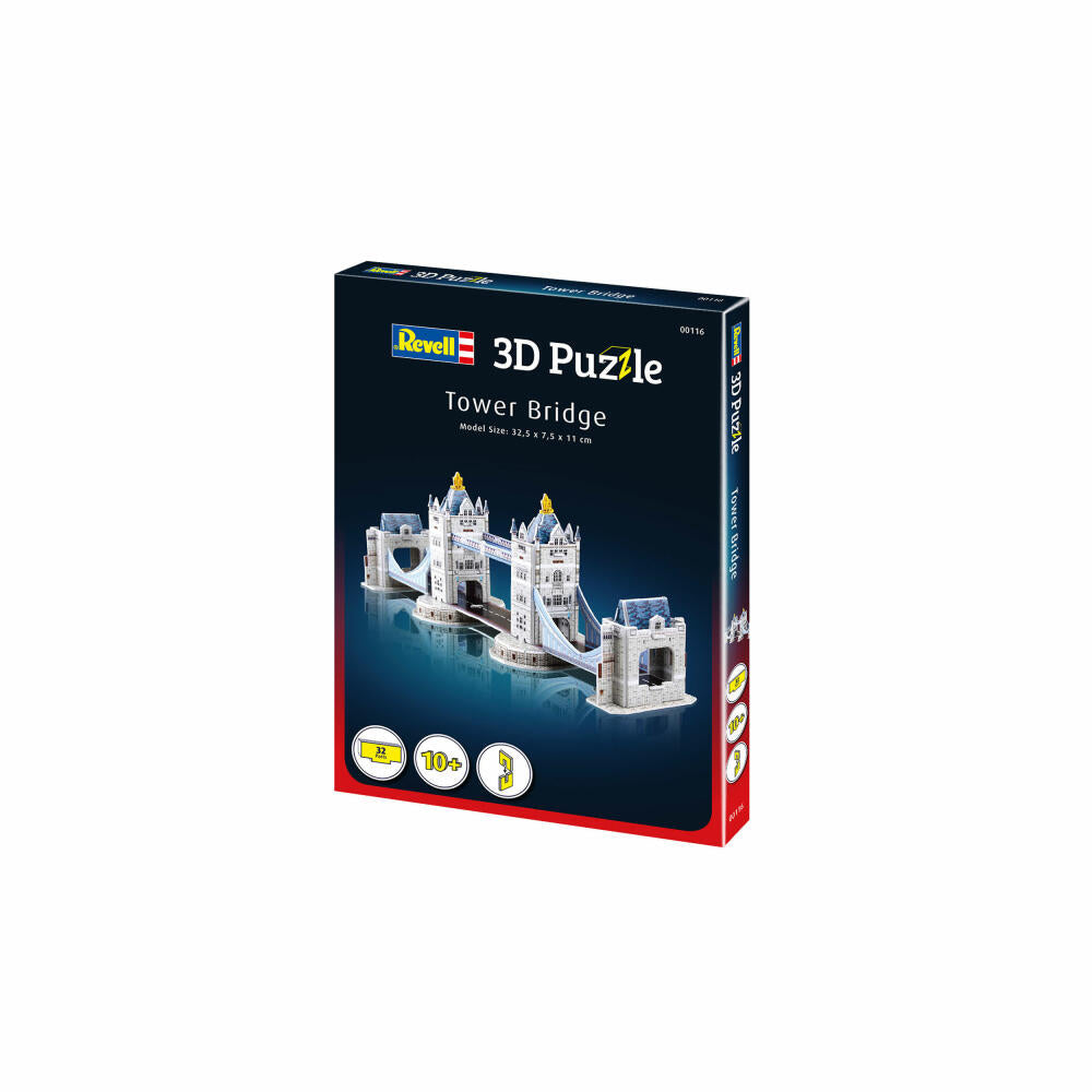 Revell 3D Puzzle Tower Bridge, Sehenswürdigkeit, 3D-Steckpuzzle, 32 Teile, 00116